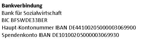 Bankverbindung